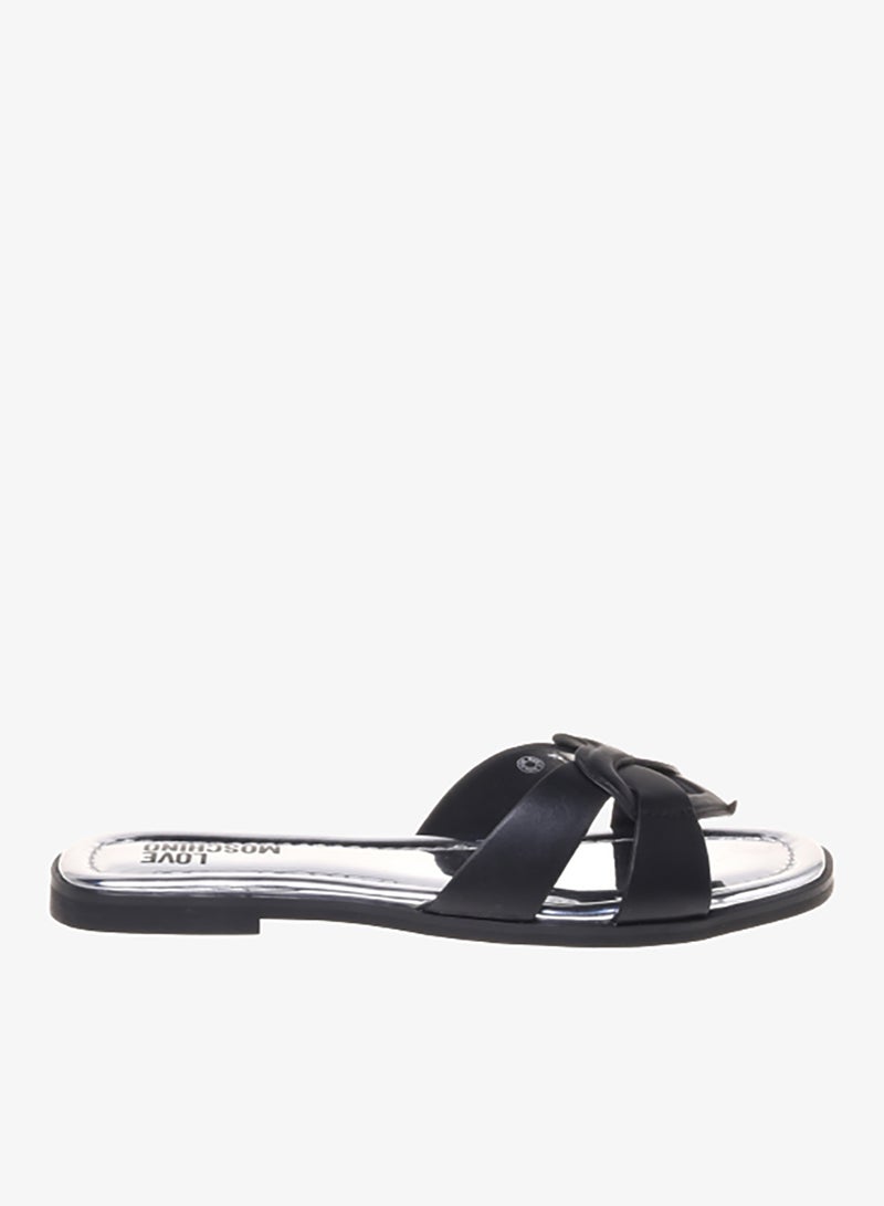 Love Moschino Casual Slip On Flat Sandals - Image 1